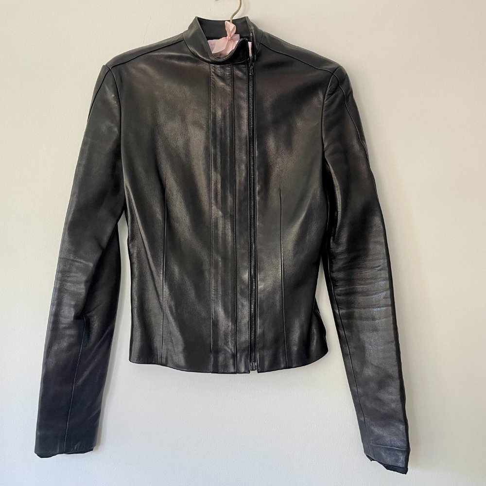 Vintage David Cardona Leather Jacket Ultra Soft With Silk Lining Made In U.S.A.